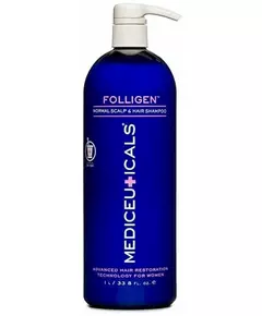 Mediceuticals - Technologie avancée de restauration capillaire pour les femmes - Shampooing Folligen 1000 ml