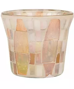 Yankee Candle Gold Wave Mosaic Votive Holder