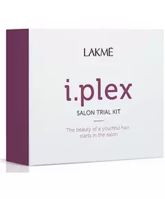 Lakme I.Plex Trial Kit: Premium Bond 100ml, Keratech I.Power 2x100ml, Dispenser, Application Guidelines