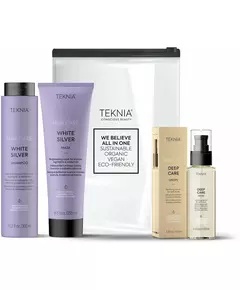 Lakme Teknia Blonde Lovers Pack: Shampoo 300 ml + Maske 250 ml + Tiefenpflegetropfen 100 ml