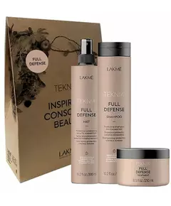 Lakme Teknia Full Defense Retail Pack: Shampoo 300 ml, Treatment 250 ml, Mist 300 ml