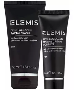 Elemis Men's kit: Elemis Deep Cleanse facial wash 50ml + Elemis Pro-Collagen Marine cream moisturiser for Men 15ml