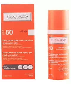 Bella Aurora Anti-Dark Spots Gel-Cream Sunscreen SPF 50+ Normal-Dry Skin 50ml