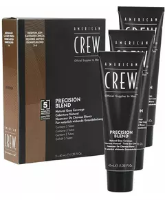 American Crew Precision Blend hair color 3x40ml Medium Ash 5-6