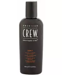 American Crew Classic 3in1 shampoo, conditioner and body wash 100ml