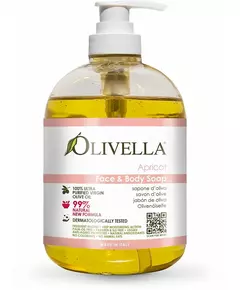 Olivella Apricot face & body soap 500ml