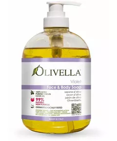 Olivella Violet face & body soap 500ml