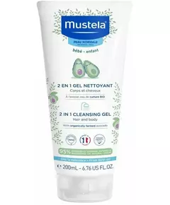 Mustela 2 In 1 cleansing gel 200ml