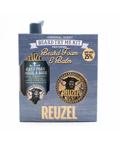 Reuzel Beard Try Me kit: Original Beard foam 70ml + Beard balm 35g