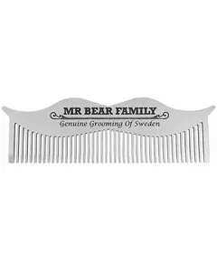 Mr Bear Family Moustache Comb Steel 1pc