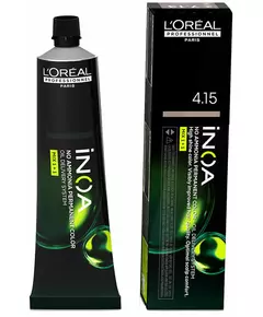 L'Oréal Professionnel Inoa coloration oxydante sans ammoniaque L'Oréal Professionnel Inoa teinte #4,15 60g