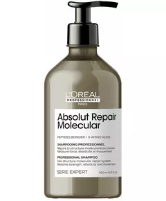 L'Oréal Professionnel Absolut Repair Molecular Shampooing professionnel sans sulfate pour cheveux abîmés 500 ml