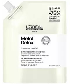 L'Oréal Professionnel Metal Detox Shampoo for damaged hair (refill) 500 ml