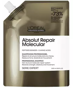 L'Oréal Professionnel Absolut Repair Molecular Shampooing professionnel sans sulfate pour cheveux abîmés (recharge) 500 ml