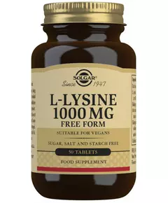 Solgar L-Lysine 1000 mcg 50 tablets.