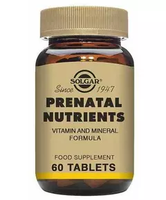 Solgar Prenatal Nutrients 60 tabs.