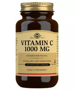 Solgar Vitamin C 1000 mg herbal capsules. 250 pcs