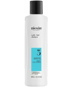 Nioxin System 3 Shampoo for coloured and damaged hair with slight weakening 300 ml