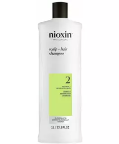 Nioxin System 2 Shampoo für Naturhaar mit starker Schwächung 1000 ml