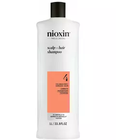 Nioxin System 4 Shampooing pour cheveux colorés et très affaiblis 1000 ml