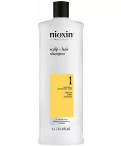 Nioxin System 1 Shampoo for natural hair with mild weakening 1000 ml