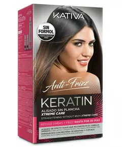 Kativa Keratin Anti-Frizz Xtreme Care 30-Day Straightening Set, 3 pcs.