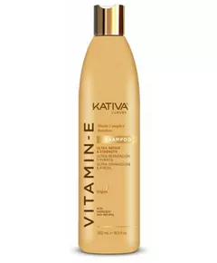 Kativa Vitamin E Shampoo with Biotin and Bamboo 550 ml