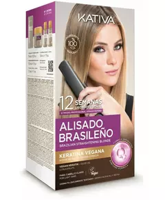 Kativa Professional Brazilian Straightening Pro Blonde 6-piece set