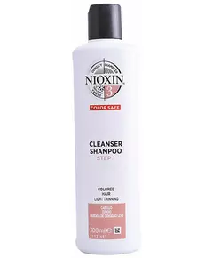 Nioxin Sistema 3 Shampooing pour cheveux légèrement affaiblis et colorés, étape 1, 300 ml