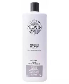 Nioxin System 1 Shampoo für natürliches Haar mit leichtem Dichteverlust Stufe 1, 300 ml