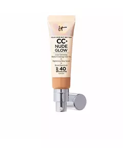 IT Cosmetics CC+ Nude Glow Lightweight Foundation + Glow Serum SPF40 #Neutral Tan
