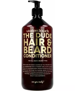 Waterclouds The Dude Conditionneur pour cheveux et barbe, 1000 ml