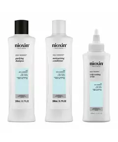 Nioxin Scalp Recovery Set für Schuppen (empfindliche und juckende Haut) 3 Stück