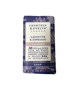 Crabtree & Evelyn Lavender & Espresso Calming Soap Bar, 158 g
