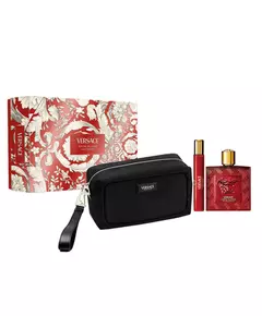 Versace Eros Flame Eau de Parfum 100 ml + Eau de Parfum 10 ml + Kosmetiktasche
