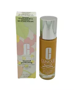 Clinique Beyond Perfecting Full Coverage Natural Finish Liquid Foundation & Concealer 2-In-1 10 Honey Wheat, 30 ml
