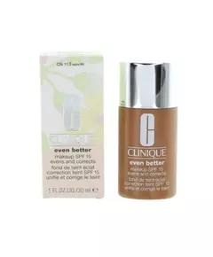 Clinique Even Better Paraben-Free Hydrating Liquid Foundation CN 113 Sepia SPF 15, 30 ml