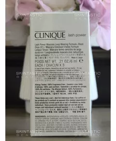 Set Trio Clinique Lash Power Extension Allongement Mascara 01 Onyx noir, 3 pièces