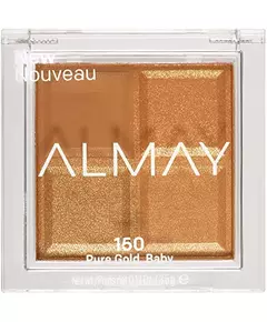 Almay Shadow Quad Lidschattenpalette 150 Reines Gold 4 Schattierungen, 3,5 g