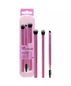Pinselset für Augen-Make-up Real Techniques Eye Shade + Blend 2 Pz, 1 Stück