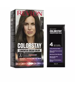Revlon Colorstay Permanente Haarfarbe 4 Dark Brown, 165 ml