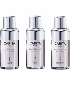 Jeunesse Originelle Set Carita Paris: Progressif Lift Fermete AHA Firming Serum For Face 15 ml + Progressif Lift Fermete AHA Anti-Wrinkle Serum For Face 15 ml + Progressif Lift Fermete AHA Anti-Ageing Serum For Face, 15 ml