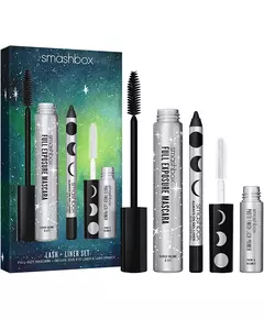 Set Smashbox: Photo Finish Eyelash Primer 4 ml + Always On Gel Pencil Eyeliner Brewed 1.2 g + Full Exposure Waterproof Volumizing Mascara Black, 4 ml