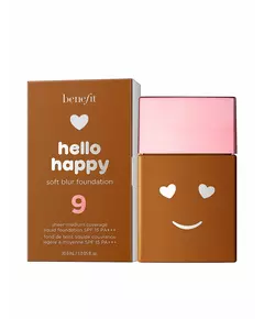 Benefit Hello Happy Soft Blur Mattes Finish Flüssige Grundierung 09 Tief neutral SPF 15, 30 ml