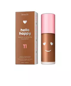 Benefit Hello Happy Aufhellung Flüssige Grundierung 11 Dunkel Neutral SPF 15, 30 ml