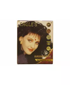 Setzen Eagles Henna Hair Color Permanente Haarfarbe Burgundy 6 stk, 6 × 10 g