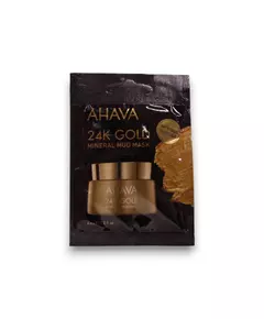 Ahava Single Use 24K Gold Mineral Hydrating Mud Mask For Face, 6 ml