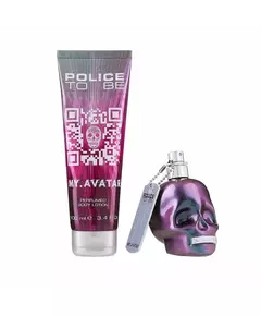 Set Police: To Be My Avatar Hydrating Body Lotion 100 ml + To Be My Avatar Eau De Parfum For Women, 100 ml