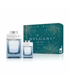 Xmas 2023 Set Bvlgari: Rain Essence Eau De Parfum For Men 100 ml + Rain Essence Eau De Parfum For Men 15 ml *Miniature, 2 pcs