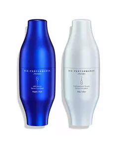 Set Shiseido: Bio-Performance Infill Anti-Ageing Night Serum For Face 30 ml + Bio-Performance Full Exapansion Anti-Ageing Day Serum For Face, 2 × 30 ml